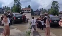 Diduga Kelebihan Muatan, Perahu Penyeberangan Pincara Angkut Mobil di Cenrana Nyaris Tenggelam