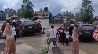 Diduga Kelebihan Muatan, Perahu Penyeberangan Pincara Angkut Mobil di Cenrana Nyaris Tenggelam