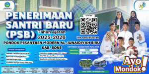 IKLAN Tahun Ajaran (20 x 10 cm) - PESANTREN BIRU
