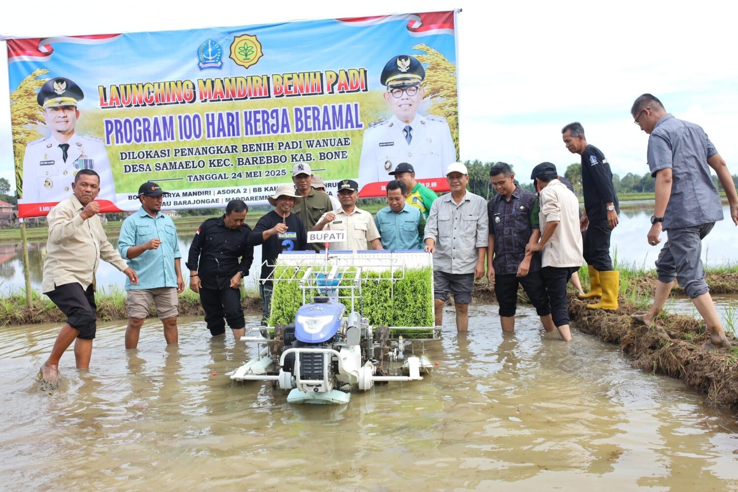 Tunaikan Program 100 Hari Kerja, Andi Asman Sulaiman Bagikan Benih Padi Gratis di Barebbo 3 Tunaikan Program 100 Hari Kerja, Andi Asman Sulaiman Bagikan Benih Padi Gratis di Barebbo