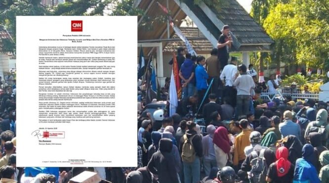 CNN Indonesia Kecam Intimidasi Jurnalis Oleh Oknum Aparat Saat Liput Demo Kenaikan PBB di Bone
