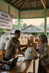 Penyaluran Bansos 2026 Gunakan Sistem Data Tunggal DTSEN di balai desa.