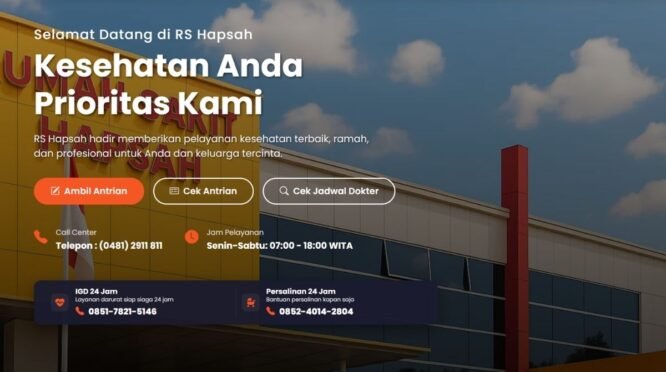 Langkah praktis cara cek jadwal dokter rs hapsah bone melalui smartphone secara online.