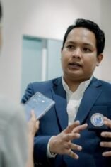 Rektor ITBM Balik Diwa Muh. Ikramullah Akmal menanggapi apresiasi dari Bupati Bone pada Dies Natalis ke-25.