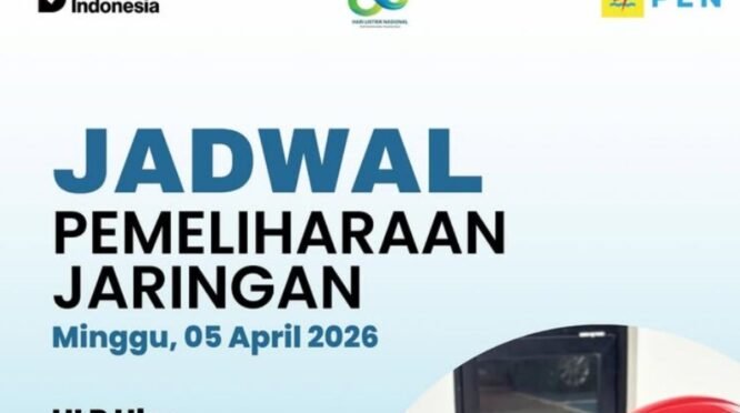 Jadwal Pemadaman Listrik di Bone 5 April 2026 di beberapa wilayah Kecamatan Cenrana