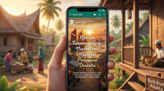 Kata-kata Bugis untuk Story WA untuk motivasi harian.