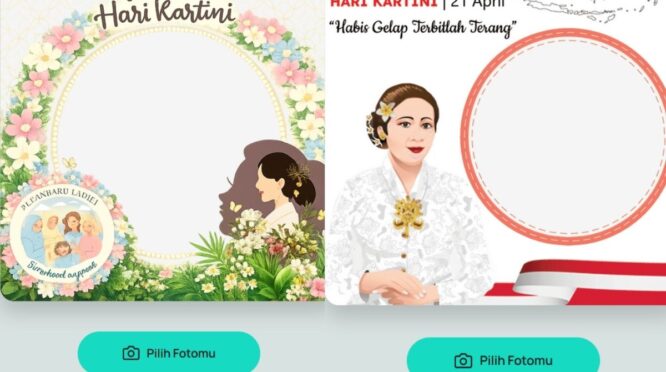 Daftar link Twibbon Hari Kartini terbaru untuk profil media sosial.