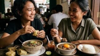 Perbedaan tampilan dan penyajian Coto Makassar dan Pallubasa.
