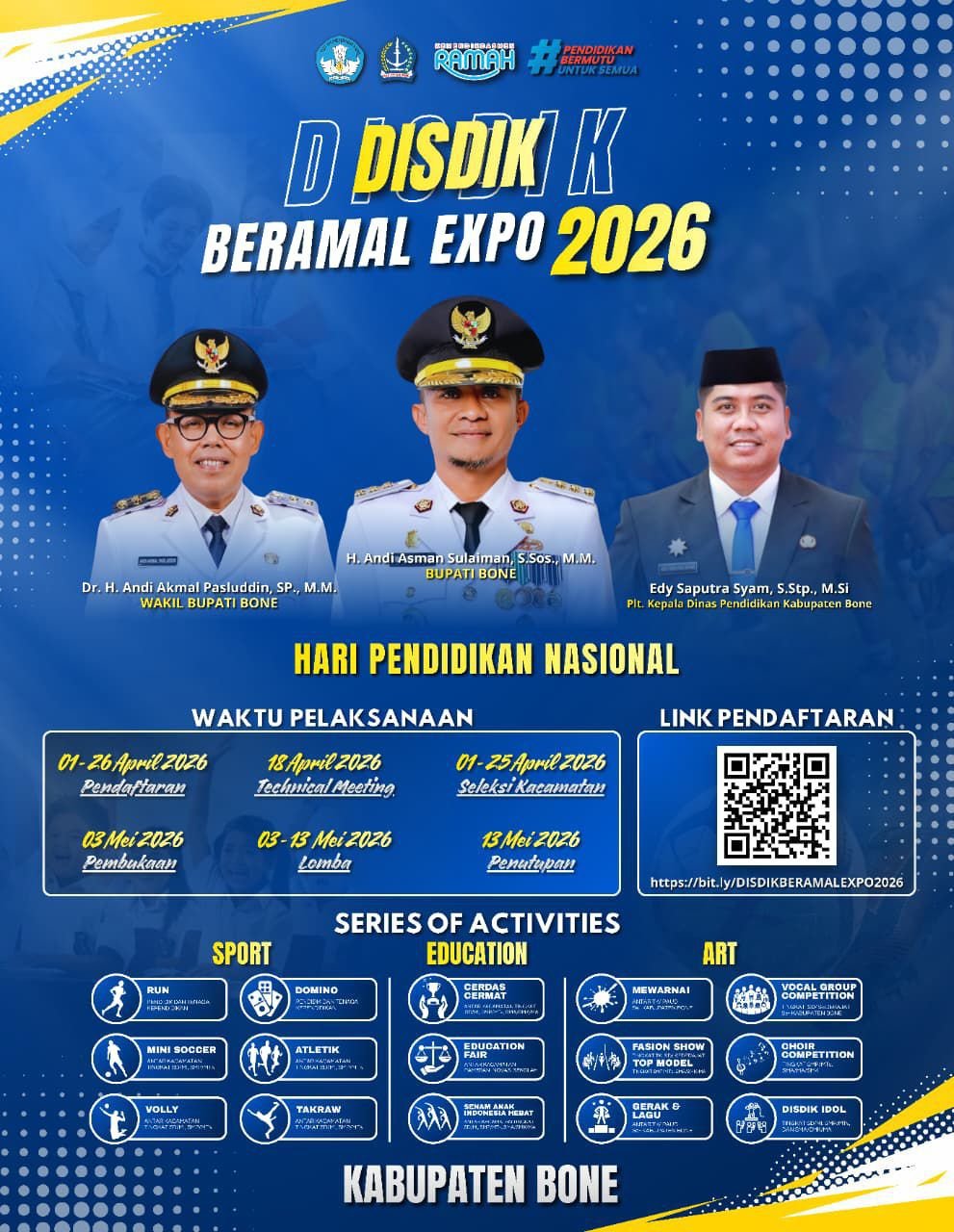 Sambut Hardiknas, Disdik Bone Gelar Disdik Beramal Expo 2026 dengan Beragam Lomba Seru 2 Sambut Hardiknas, Disdik Bone Gelar Disdik Beramal Expo 2026 dengan Beragam Lomba Seru