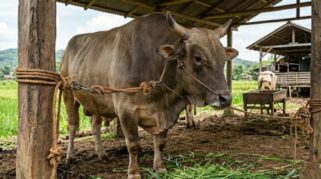 Penyaluran sapi kurban bantuan Presiden Prabowo Subianto di wilayah Sulawesi Selatan.