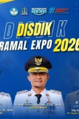 Poster Disdik Beramal Expo 2026 Kabupaten Bone pendaftaran lomba Hardiknas Mei 2026.