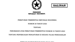Apa Isi PP Nomor 20 Tahun 2026 yang Ubah Syarat PPh Final UMKM