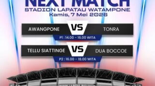 Hasil Pertandingan Bone Beramal Cup 2026 Hari Ketiga dan Jadwal Pertandingan Hari Ini Kamis 7 Mei