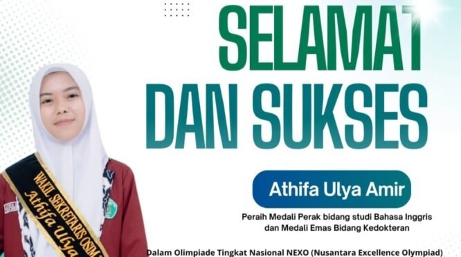 Juara Nasional! Siswi MAN 3 Bone Raih Medali Emas dan Perak di Olimpiade NEXO 2026