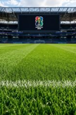 Rumput stadion Piala Dunia 2026 dengan kualitas premium yang dikembangkan menggunakan teknologi dan standar ketat FIFA.