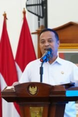 Gubernur Sulsel Andi Sudirman Sulaiman menyampaikan paparan mengenai program Anak Tidak Sekolah Sulsel pada forum nasional peluncuran Perpres ATS 2026.
