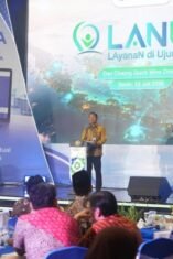 Peluncuran program LANURI BPJS Kesehatan di Jakarta yang menghadirkan layanan VIOLA dan BPJS Keliling guna memperluas akses JKN bagi masyarakat di daerah 3T.