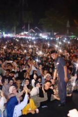 Bupati Bone menghadiri Closing Ceremony Gau Maraja 2026 di Lapangan Merdeka Watampone.