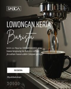 Lowongan Kerja Barista Rabica Coffee