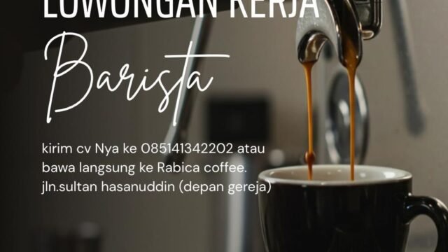 Lowongan Kerja Barista Rabica Coffee