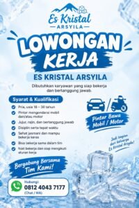 Lowongan Kerja Es Kristal Arsyila