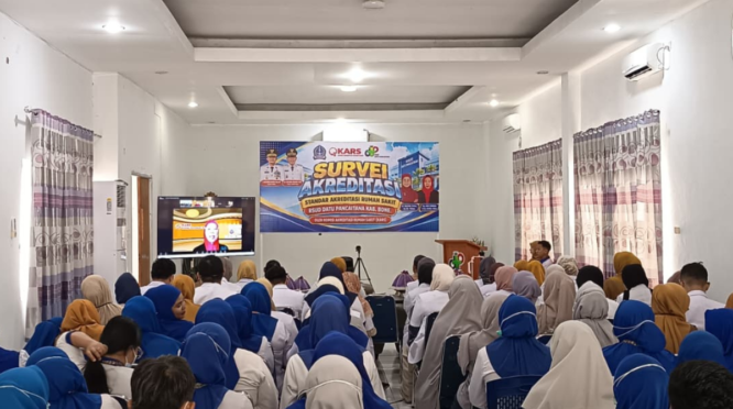 Kegiatan akreditasi di RSUD Datu Pancaitana sedang berlangsung