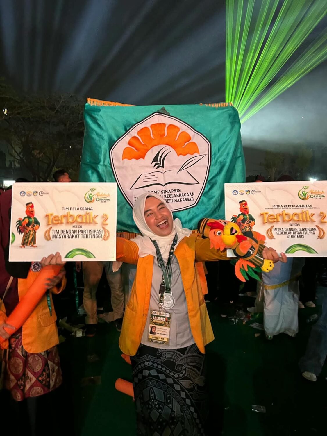 Puteri Asal Bone Zahra Zhafirah Ahmad Raih Dua Penghargaan Nasional di Abdidaya Ormawa 2026
