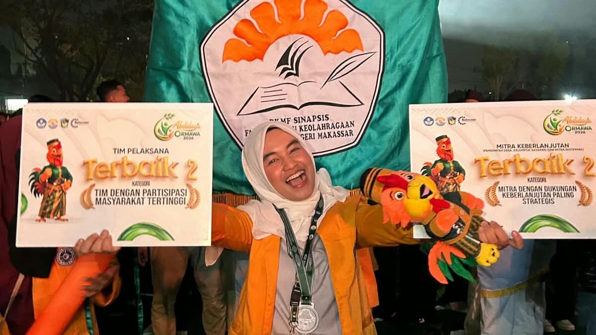 Puteri Asal Bone Zahra Zhafirah Ahmad Raih Dua Penghargaan Nasional di Abdidaya Ormawa 2026